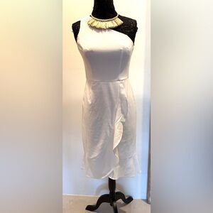 NWOT Shelby and Palmer Summer whites Classic asymmetrical one shoulder dress
